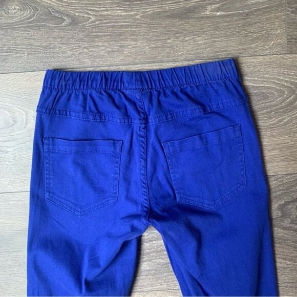 ONLY Skinny ankle Leg Jeggings Coloured Jeans Elastic waistband Cobalt Blue XS - Picture 7 of 13